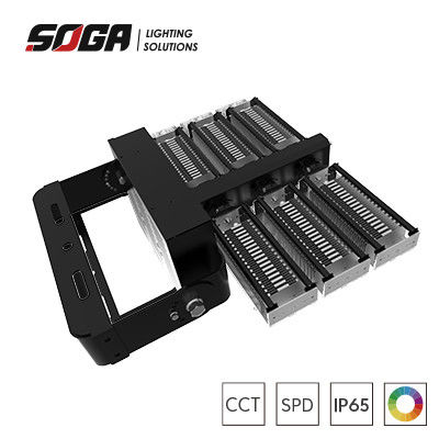 comprar Color de la carcasa de color negro o negro Luces de estadio LED resistentes IP66 con accesorios flexibles y caja del conductor desmontable online manufacture