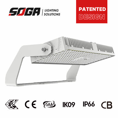 Instalación de 1 pieza de tornillo φ20 con arandela para iluminación deportiva LED de interior con controlador MOSO y LED Osram Samsung para rendimiento